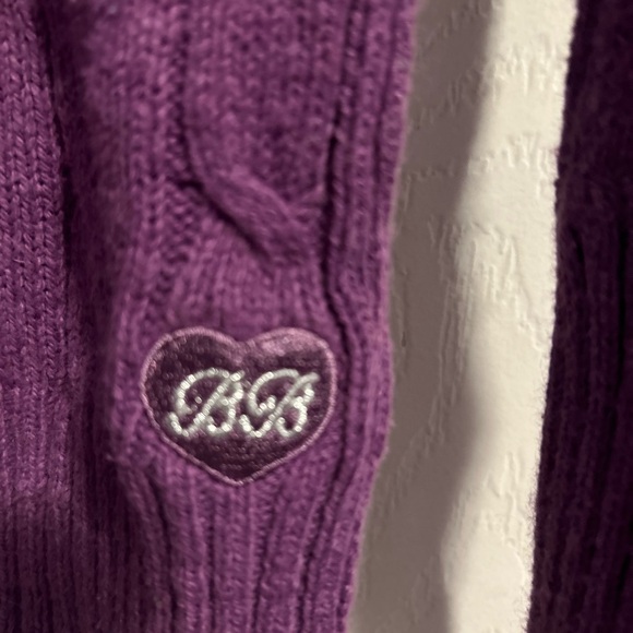 Purple Cable Knit Sweater - Picture 2 of 4